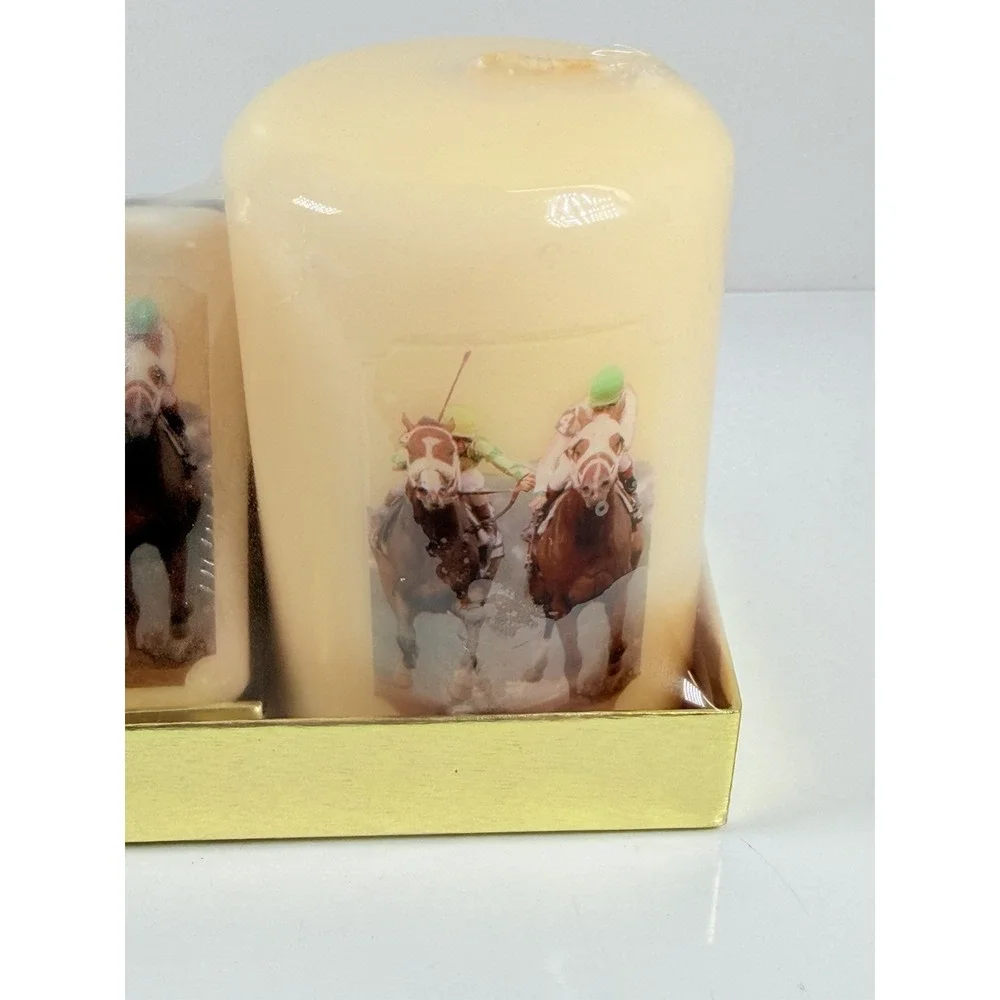 Vtg Jockey/Horse Gift Set - Candle And Soap New Sealed ALDA'S Forever Soap